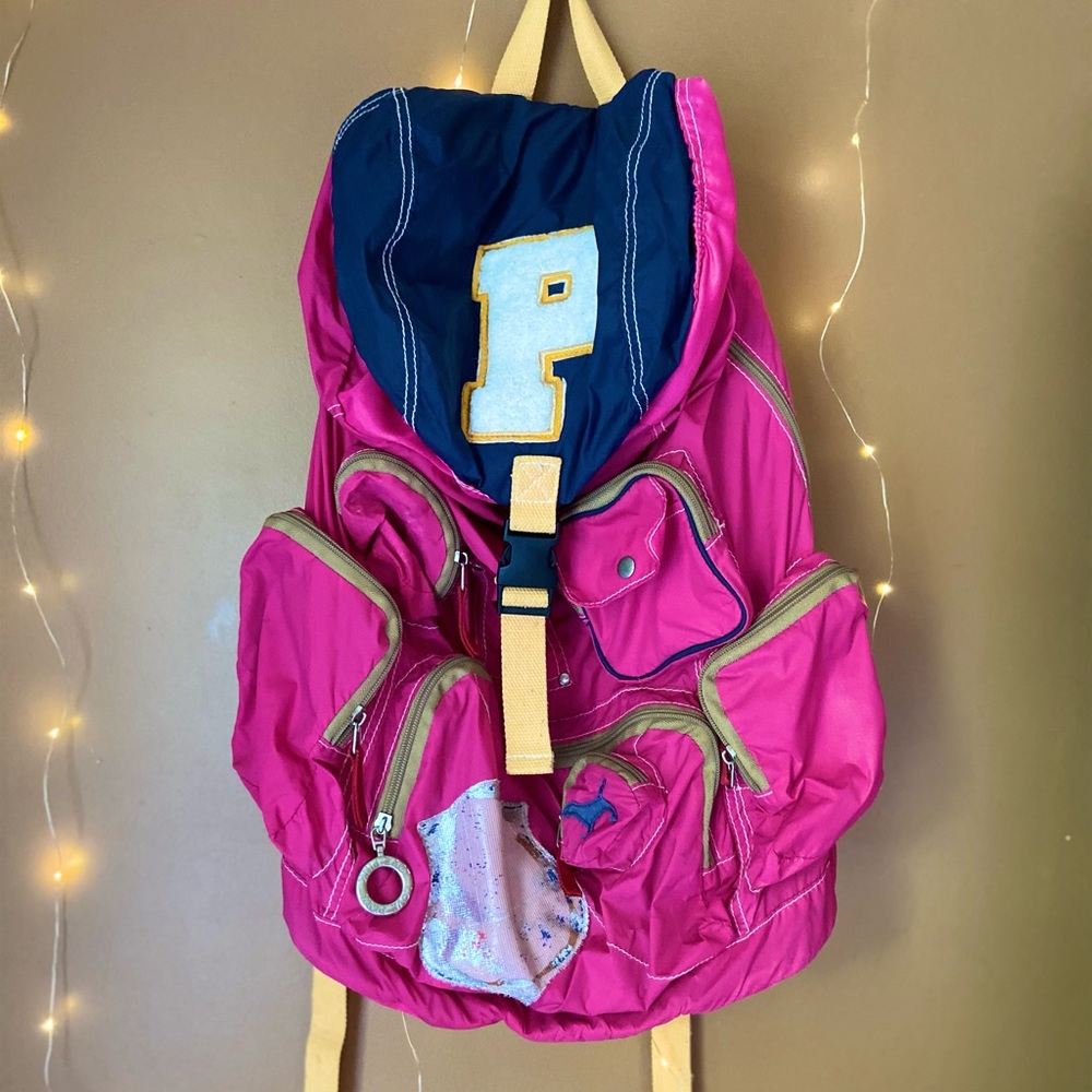 PINK Victoria's Secret collegiate duffel backpack